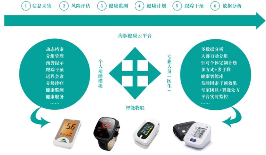 为用户提供健康监测,预警提示,处方干预,远程会诊等健康服务
